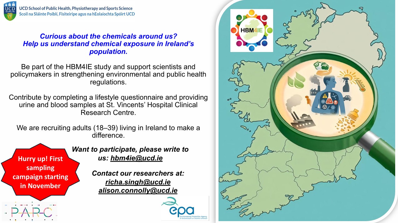 Poster with text and a map of Ireland